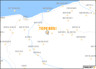 map of Tepebaşı