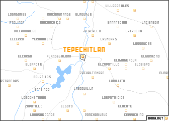 map of Tepechitlán