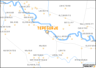 map of Tepeguaje