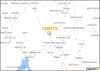 map of Tepeitic