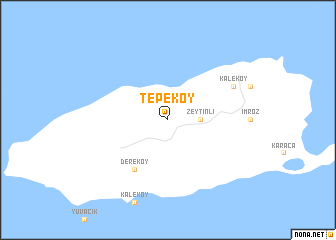 map of Tepeköy