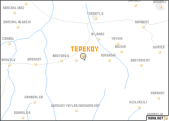 map of Tepeköy