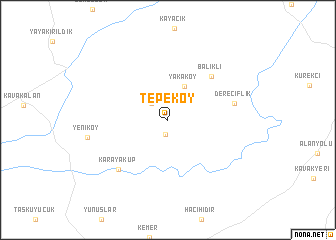 map of Tepeköy