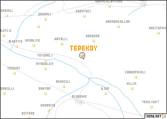 map of Tepeköy