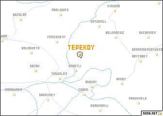 map of Tepeköy