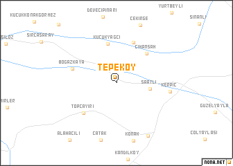 map of Tepeköy