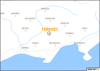 map of Tepeköy