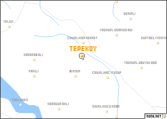 map of Tepeköy