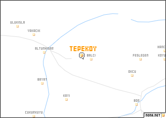 map of Tepeköy