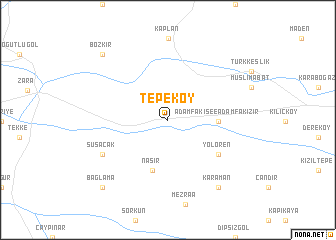 map of Tepeköy