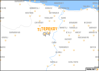 map of Tepeköy