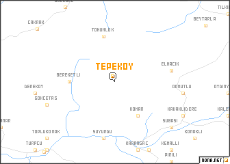map of Tepeköy
