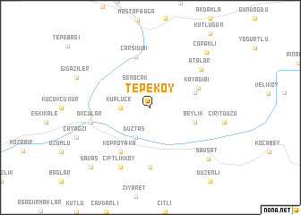 map of Tepeköy