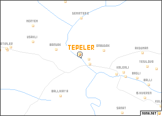 map of Tepeler