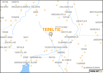 map of Tepeltic