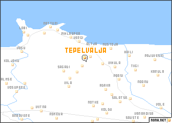 map of Tepelvälja