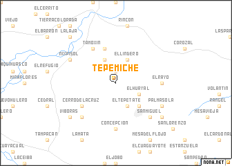 map of Tepemiche