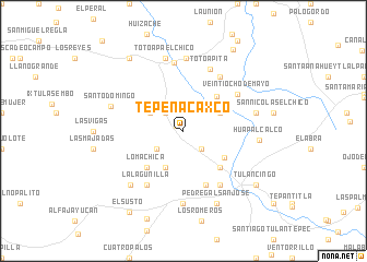 map of Tepenacaxco