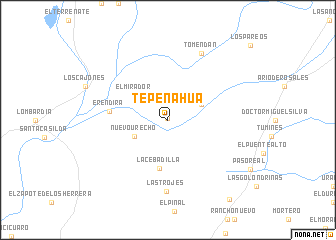 map of Tepenahua