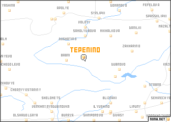 map of Tepenino