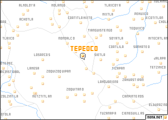 map of Tepeoco