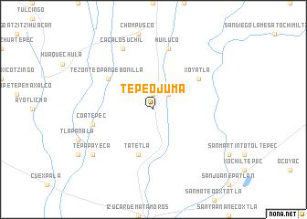 map of Tepeojuma