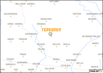 map of Tepeören