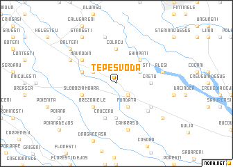 map of Ţepeş Vodă