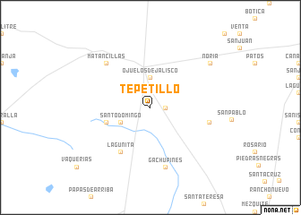 map of Tepetillo