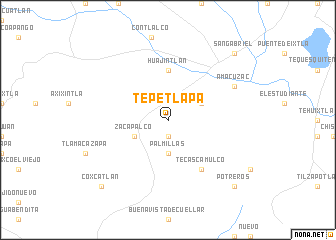 map of Tepetlapa
