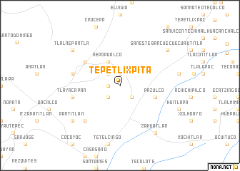 map of Tepetlixpita