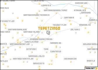 map of Tepetzingo