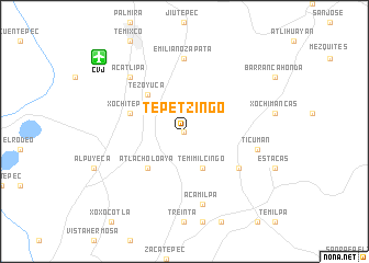 map of Tepetzingo