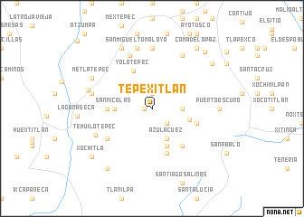 map of Tepexitlán