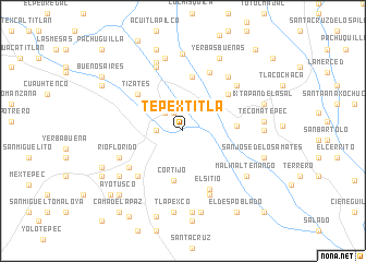 map of Tepextitla