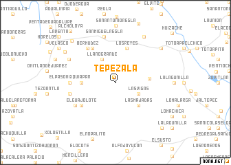 map of Tepezalá