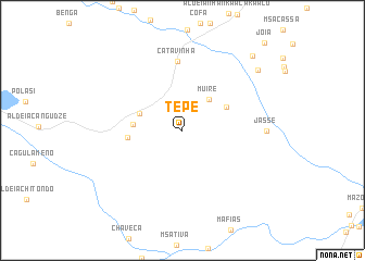 map of Tepe