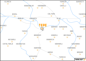 map of Tepe