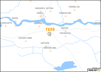 map of Tepe