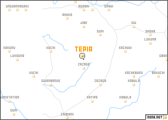 map of Tepia