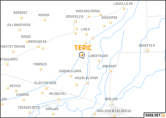 map of Tepic