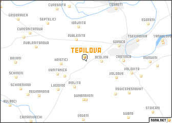 map of Ţepilova