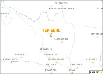 map of Tepisuac