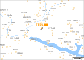 map of Tëplan