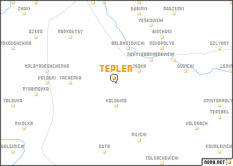 map of Teplenʼ