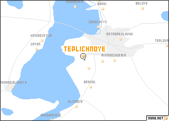 map of Teplichnoye