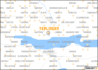 map of Teplingen