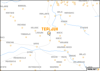 map of Tepljuh