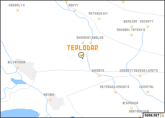 map of Teplodar