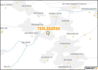 map of Teplogorsk